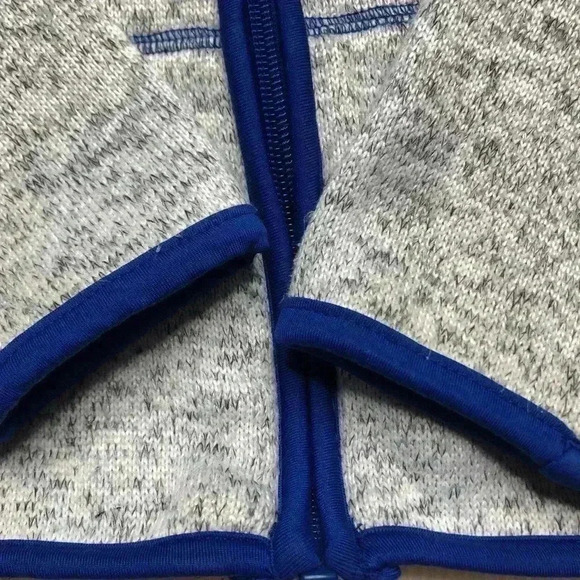 Joe  Fresh Zip-Up Sweater Grey & Blue Size 3T - Picture 3 of 16